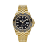 Gmt-master ii yellow gold black dial 40mm