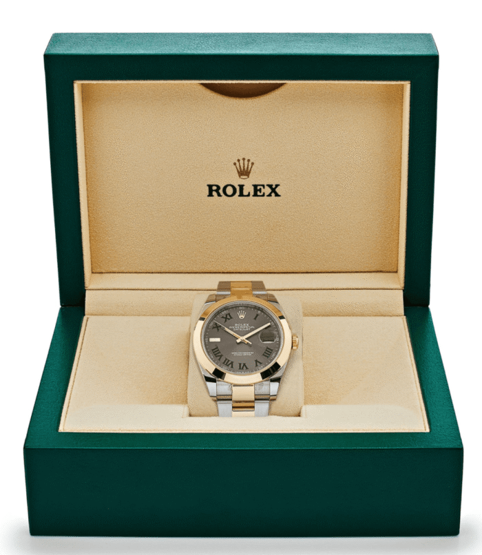 Date just wimbledon yellow gold state dial 41mm - Image 4