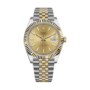 Date just yellow gold champagne dial 41mm