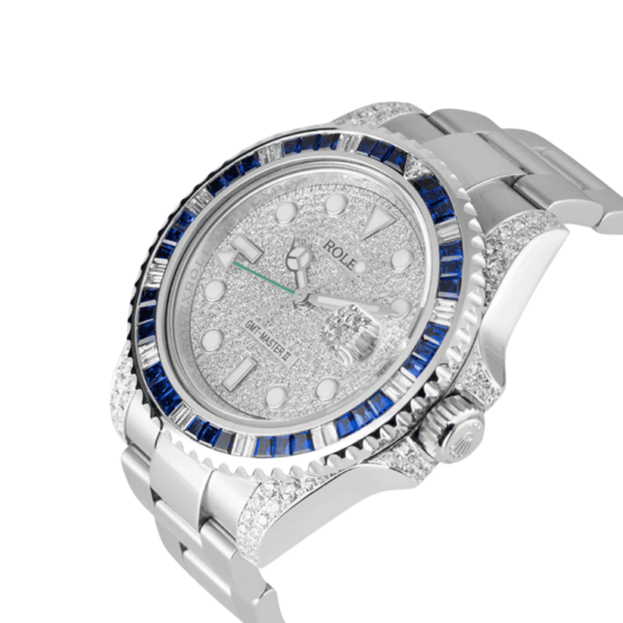 Gmt-master ii custom bezel diamond pave dial 40mm - Image 2