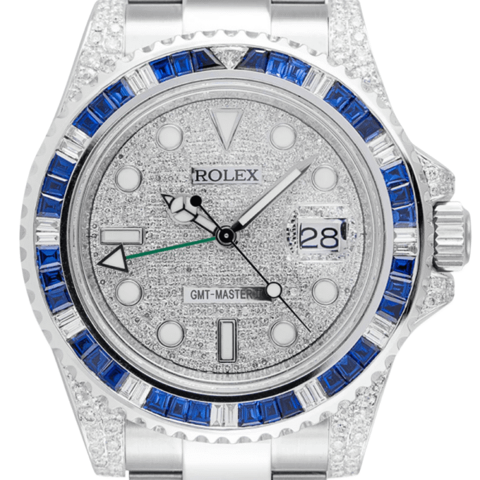 Gmt-master ii custom bezel diamond pave dial 40mm - Image 3