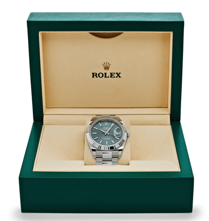 Date just mint green dial 41mm - Image 4