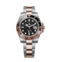 Gmt-master ii rose gold stainless black dial 40mm