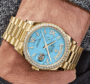 Day-date yellow gold turquoise diamond dial 36mm - Image 3