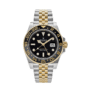 Gmt-master ii yellow gold black dial 40mm