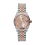 Date just ladies rose roman pink dial 31mm