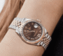Date just ladies rose gold roman chocolate dial 31mm - Image 2