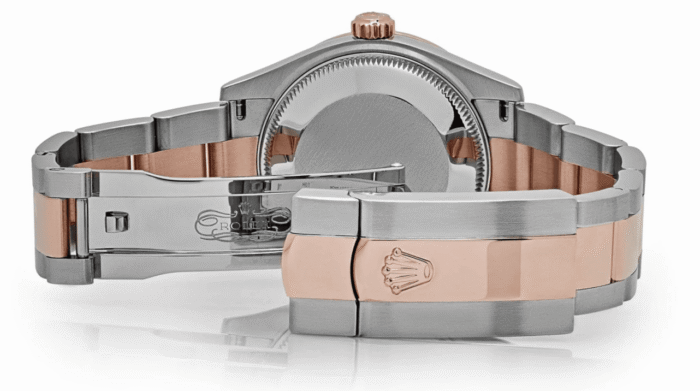 Date just ladies rose gold aubergine purple dial 31mm - Image 3