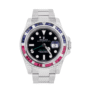 Gmt-master ii white gold black dial 40mm