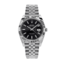 Date just steel black dial 41mm