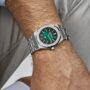 Royal Oak 15202PT.OO.1240PT.01 'Jumbo' Extra-Thin Platinum Green Dial (2021) - Image 4
