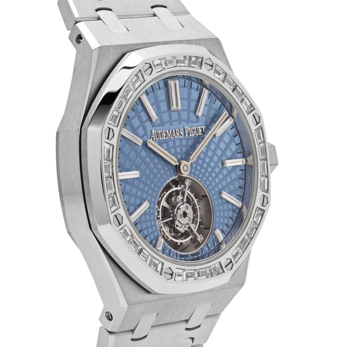 Royal Oak 26535PT.ZZ.1220PT.01 Selfwinding Flying Tourbillon Platinum Light Blue Dial - Image 8