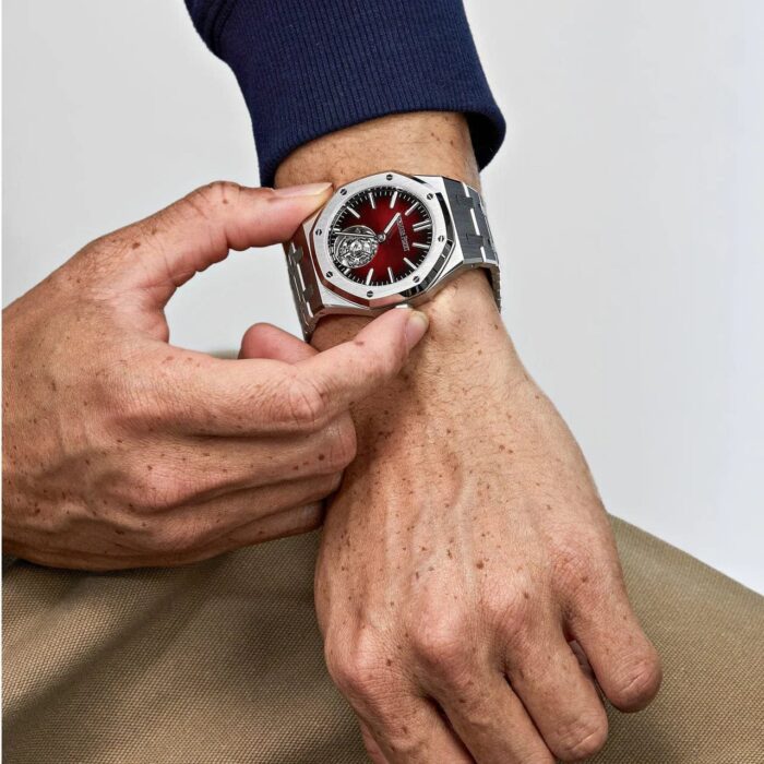 Royal Oak 26730ST.OO.1320ST.05 Selfwinding Flying Tourbillon Red Burgundy Steel - Image 4