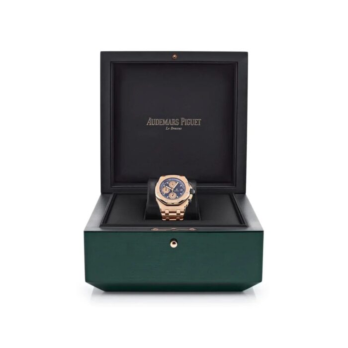 Royal Oak Offshore 26238OR.OO.2000OR.01 Chronograph 'Brick' Rose Gold Blue Dial - Image 2