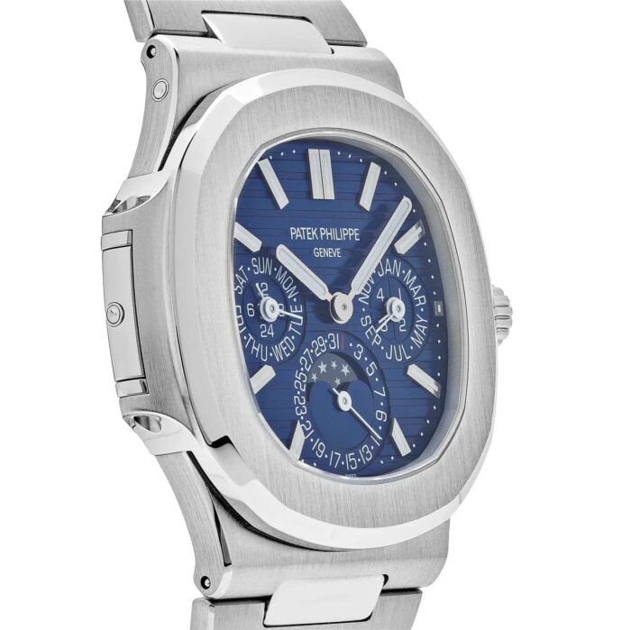 Nautilus 5740/1G Perpetual Calendar Moon Phase White Gold Blue Dial (2019) - Image 6