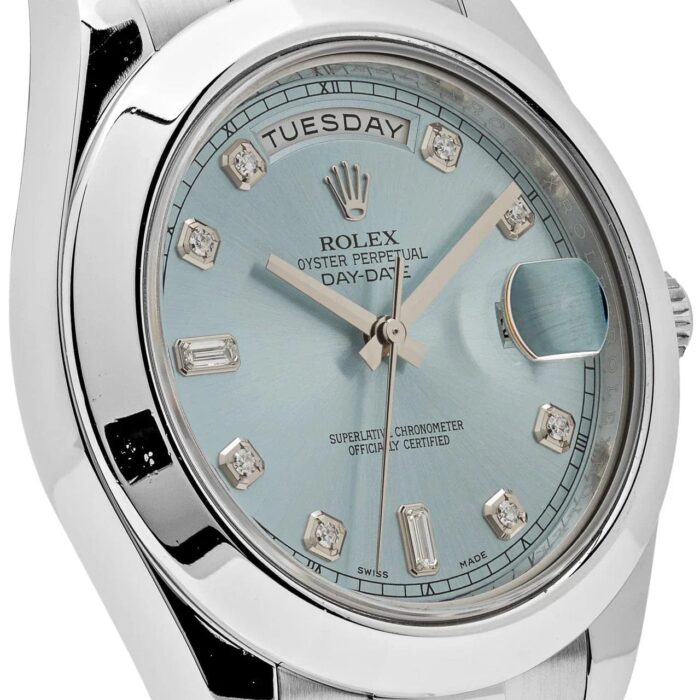 Day-Date II 218206 Platinum Blue Diamond Dial - Image 5