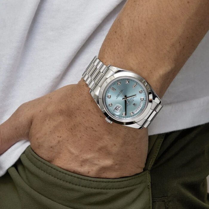 Day-Date II 218206 Platinum Blue Diamond Dial - Image 6