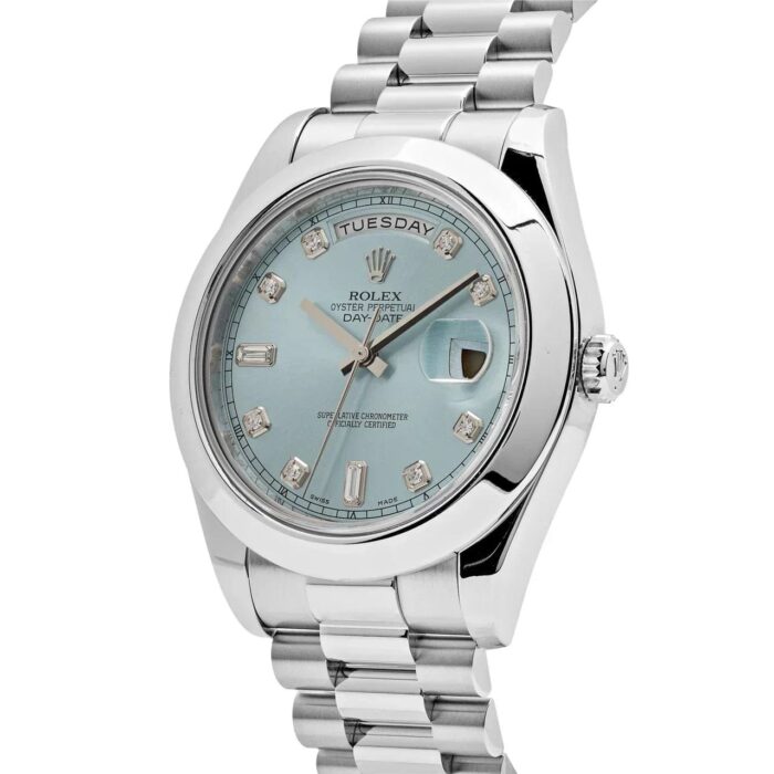Day-Date II 218206 Platinum Blue Diamond Dial - Image 8