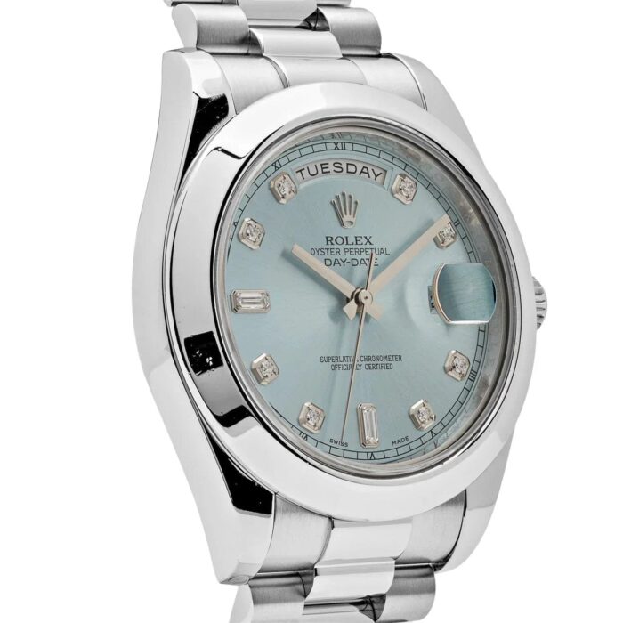 Day-Date II 218206 Platinum Blue Diamond Dial - Image 9