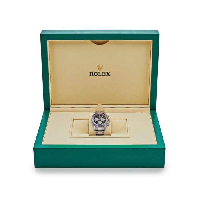 Daytona 116599RBOW 'Rainbow' White Gold Black Dial Sapphire Bezel (2022) - Image 2