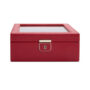 WOLF Palermo 6 Piece Watch Box | Red - Image 3