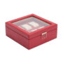 WOLF Palermo 6 Piece Watch Box | Red - Image 4