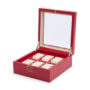 WOLF Palermo 6 Piece Watch Box | Red