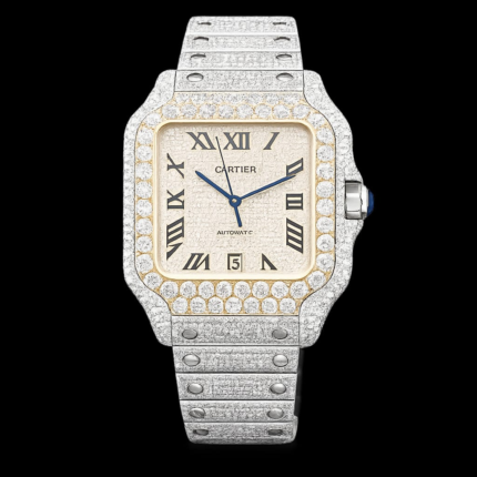Cartier Santos Medium Diamond Pavé