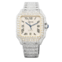 Cartier Santos Medium Diamond Pavé