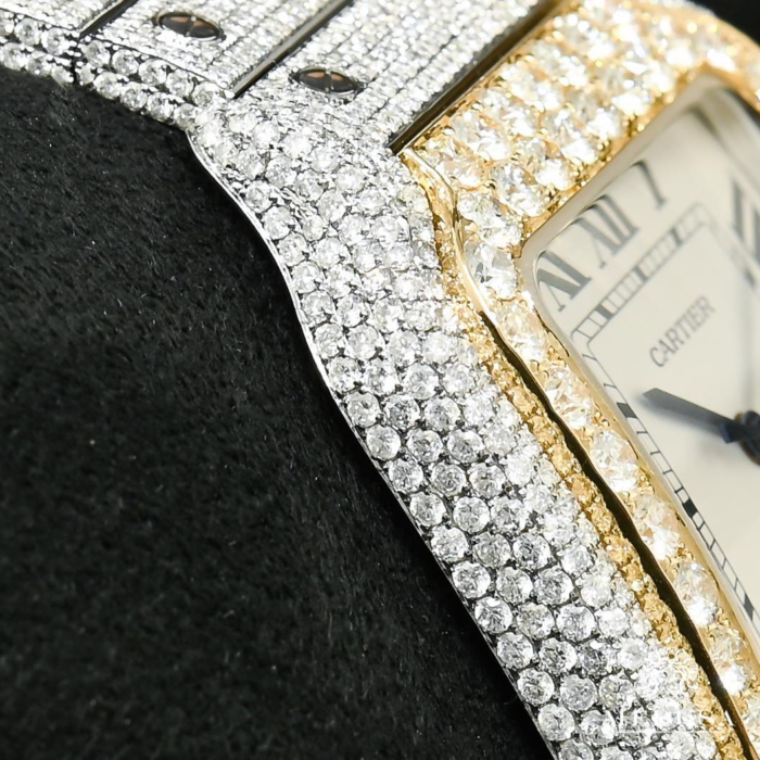 Cartier Santos Medium Diamond Pavé - Image 3